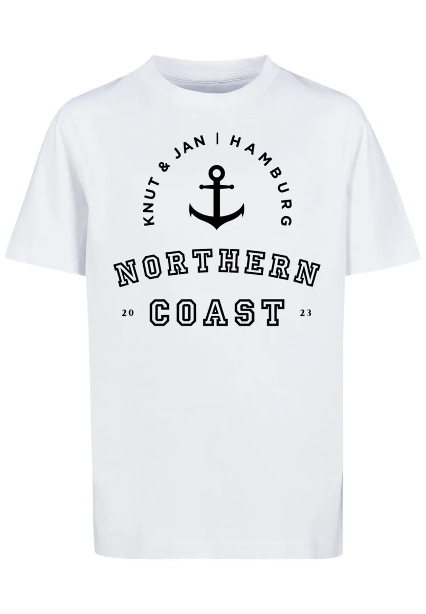 

Футболка F4NT4STIC "Northern Coast Knut & Jan Hamburg", принт, белый