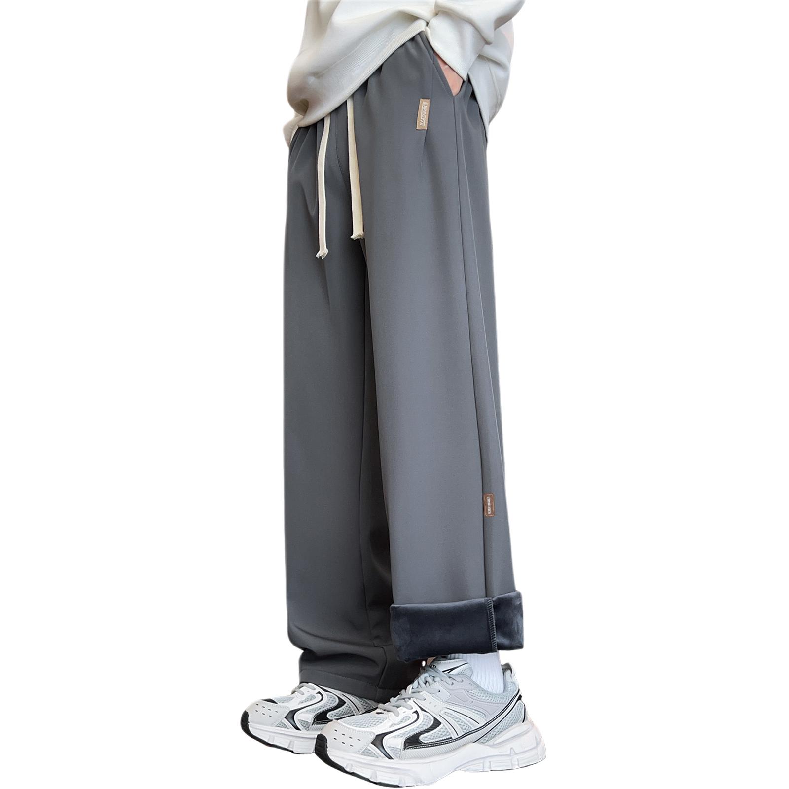 

Повседневные брюки Unisex утепленные с флисовой подкладкой прямого кроя WARRIOR, темно-серый[fleece-lined]