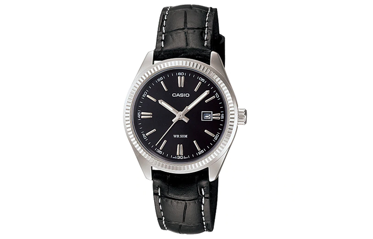 

CASIO Часы Women's Standard Series 44.2mm Black Watch, Black Dial