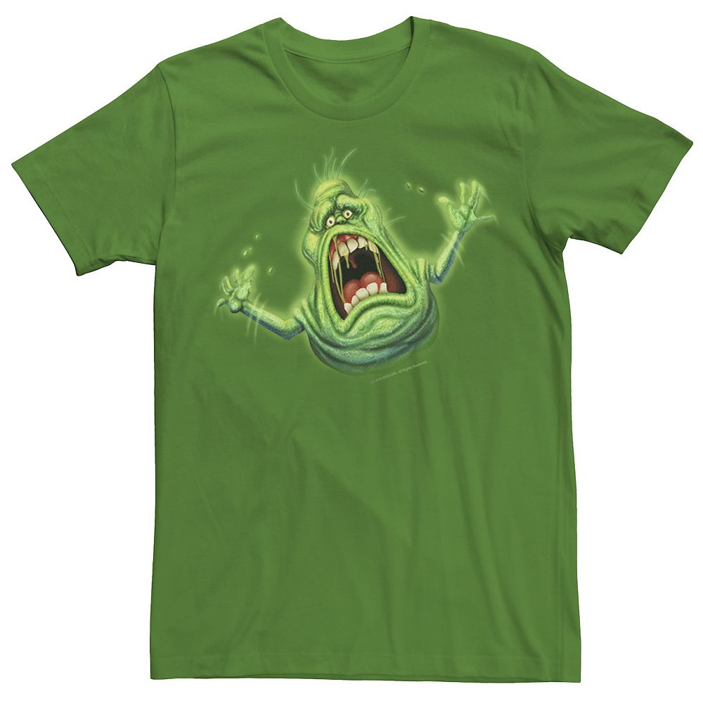 

Мужская футболка с изображением охотников за привидениями Slimer Screaming Portrait Licensed Character, цвет Kelly