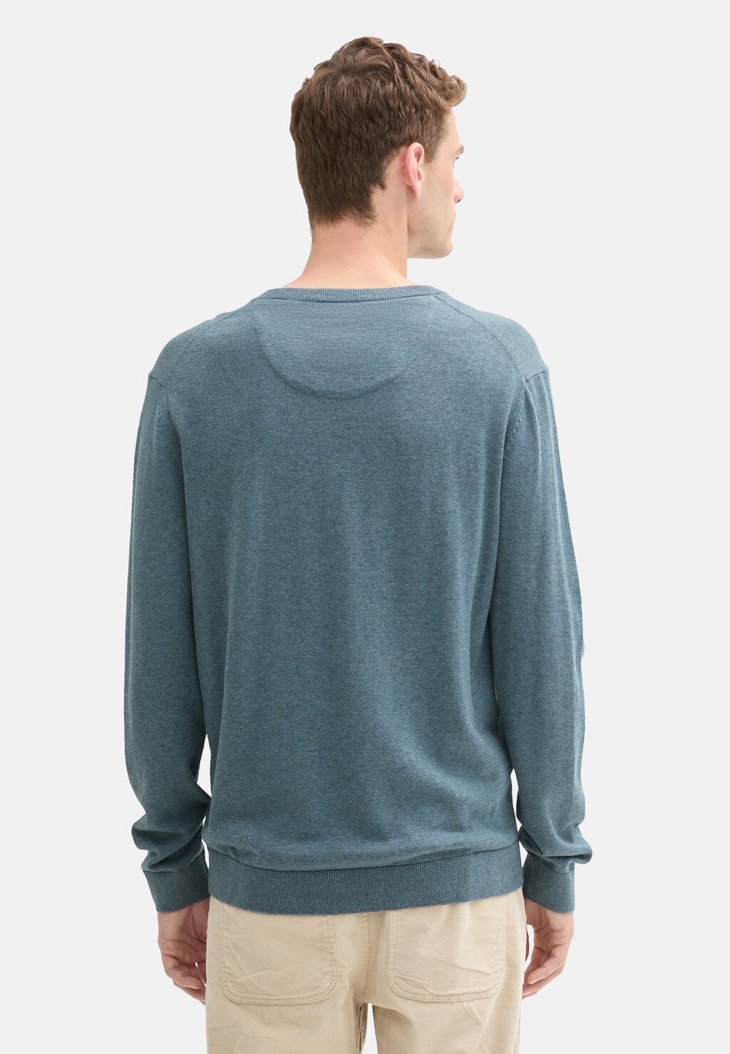 

Джемпер V-NECK TOM TAILOR, синий