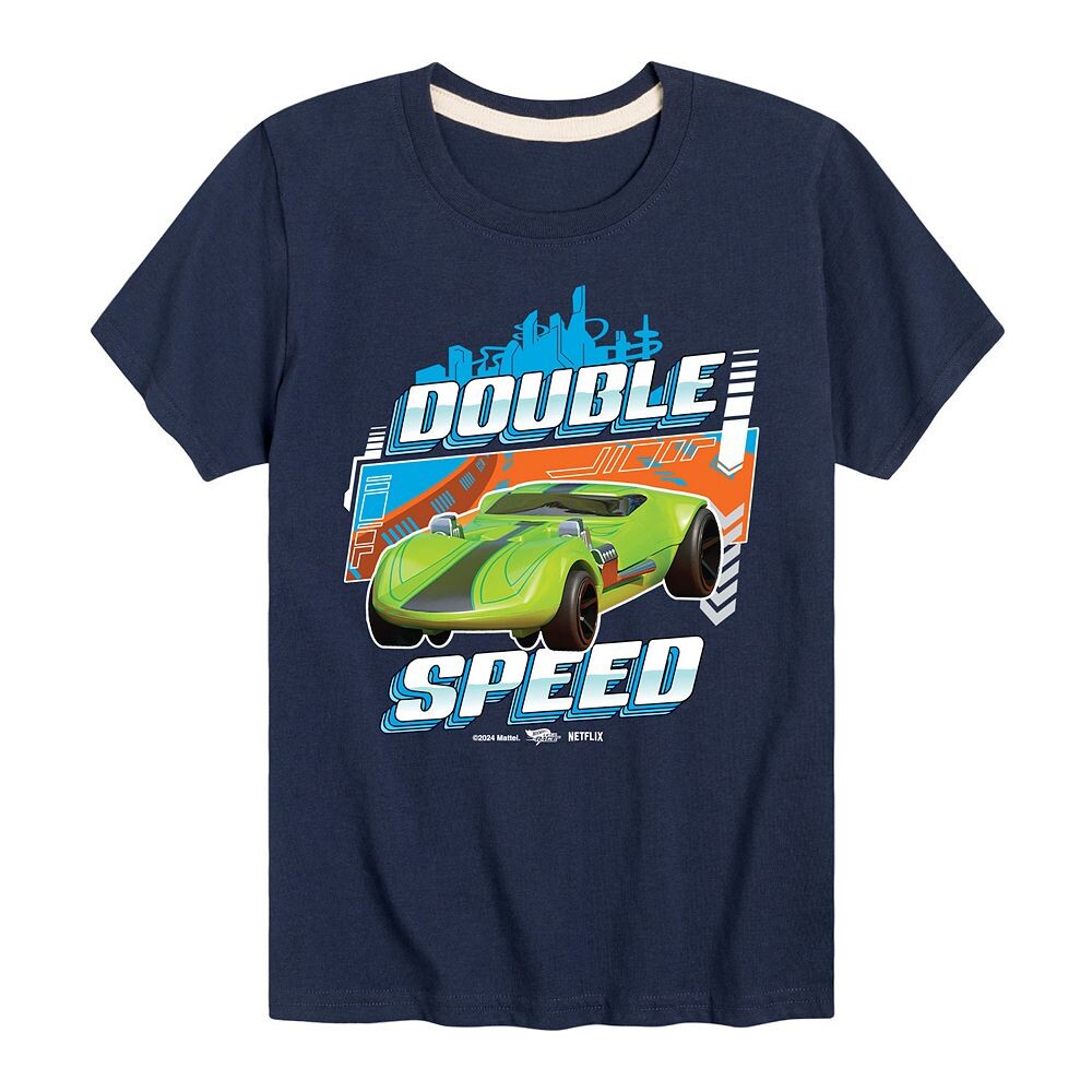 

Футболка Hot Wheels с рисунком Double Speed ​​для мальчиков 8–20 лет, темно-синий