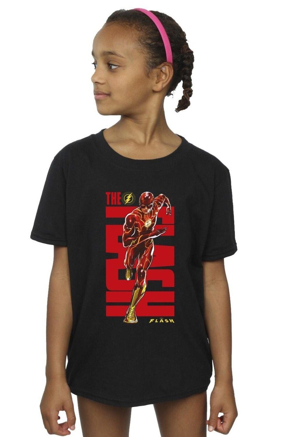 

Хлопковая футболка Flash Dash DC Comics, черный