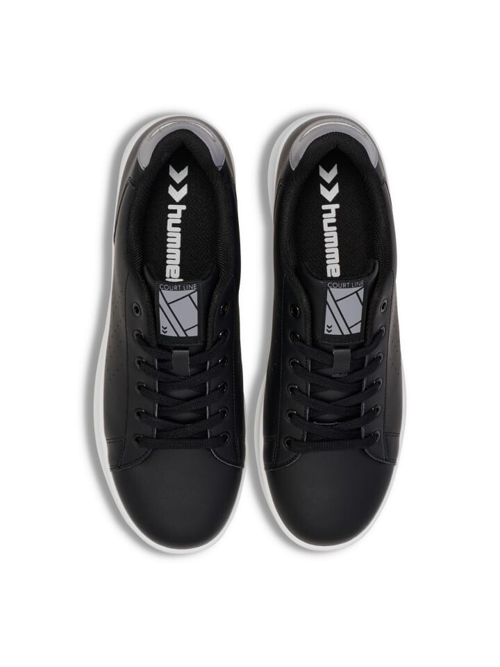 Низкие кроссовки Hummel Schnürsenkel Court Line Erwachsene, цвет black/alloy — фото 3