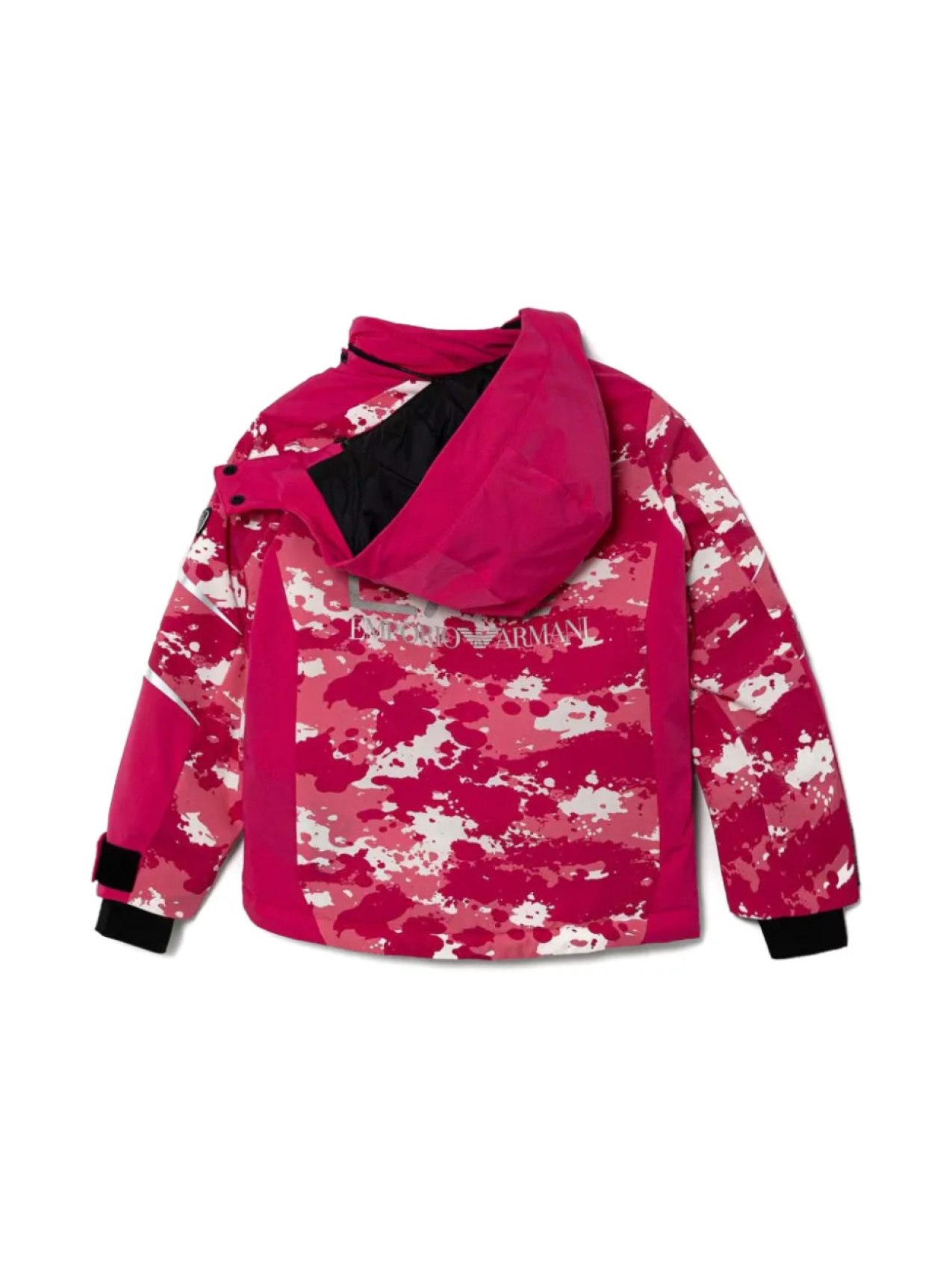 Куртка с абстрактным узором Emporio Armani Kids, розовый — фото 2