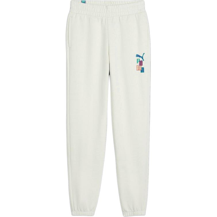 

Детские низы ready set better хлопок-лён натуральный подростки PUMA, белый-бежевый