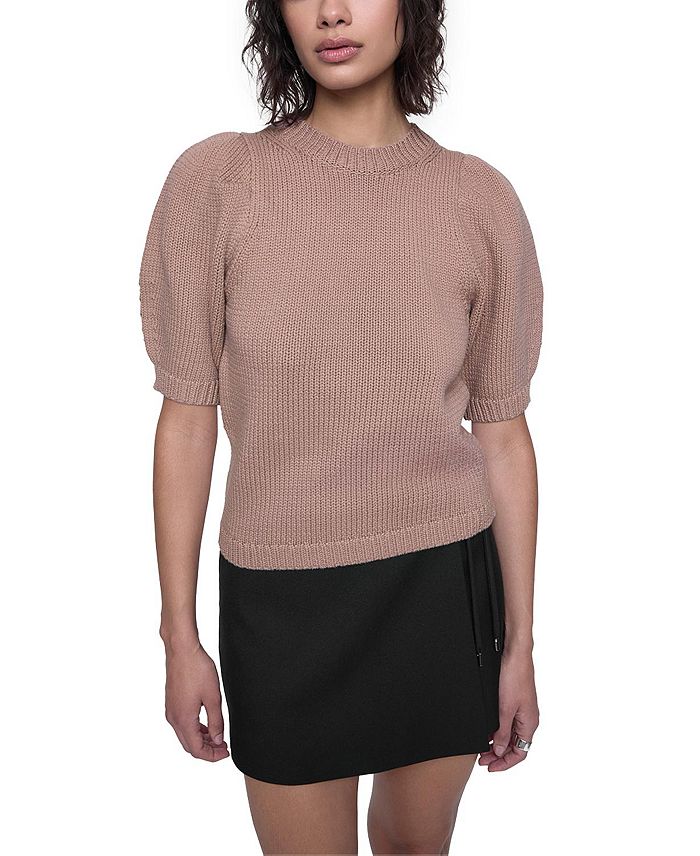 

Свитер с коротким рукавом Celeste Rebecca Minkoff, коричневый/бежевый