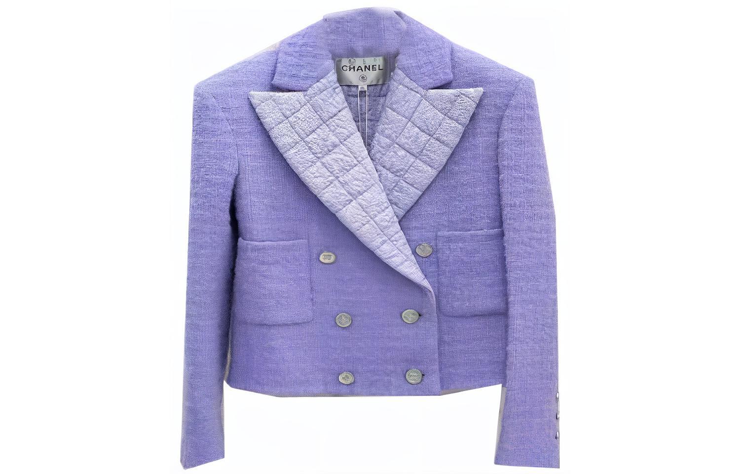 

CHANEL Женская фиолетовая куртка, Purple