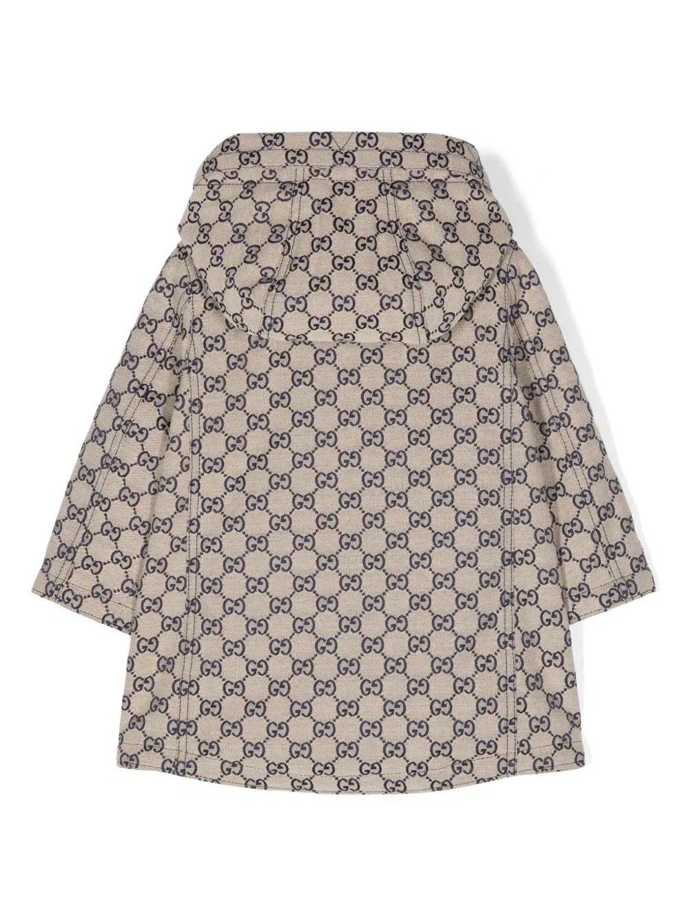 Куртка с капюшоном из парусины GG Gucci Kids, нейтральный — фото 2