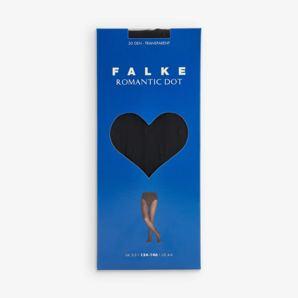 

Колготки из эластичной ткани с логотипом Romantic Dot Falke, черный