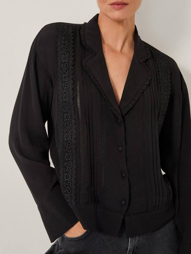 

Блузка Tamara с кружевными деталями Monsoon, Black