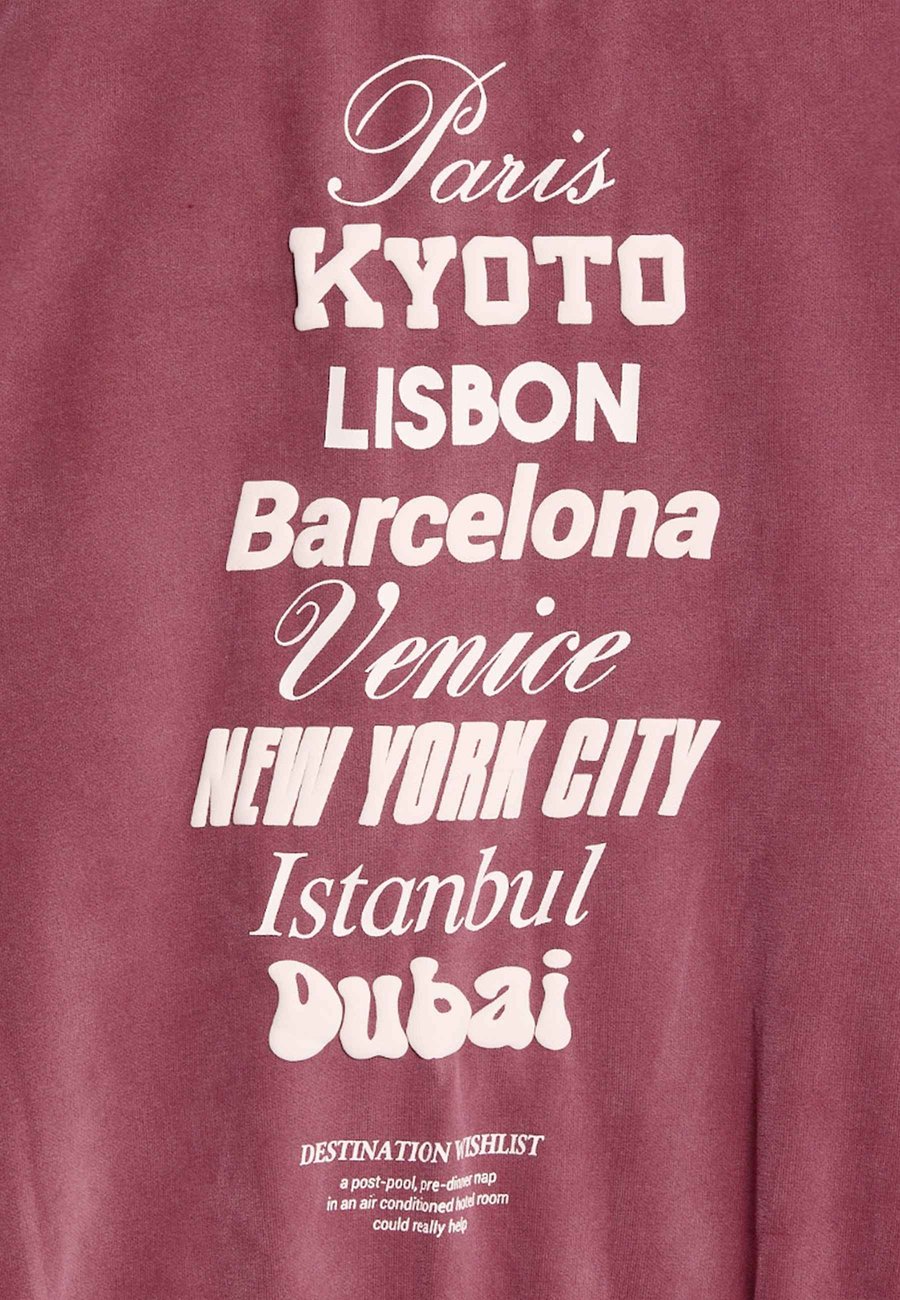 Толстовка Marks & Spencer CITY GRAPHIC , Claret/Pink — фото 3