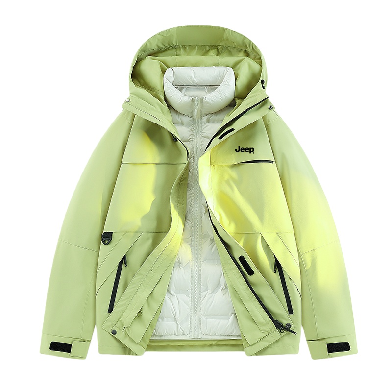 

Куртка и пальто Leisure Collection Unisex Jeep, apple зеленый[detachable 3-in-1 down liners]