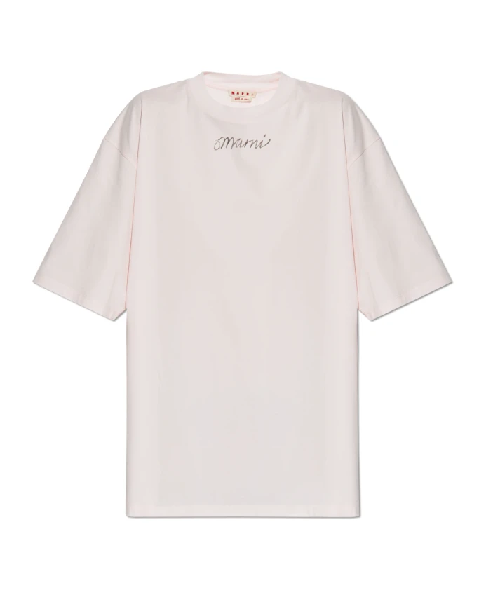 

Футболка «оверсайз» Marni, розовый