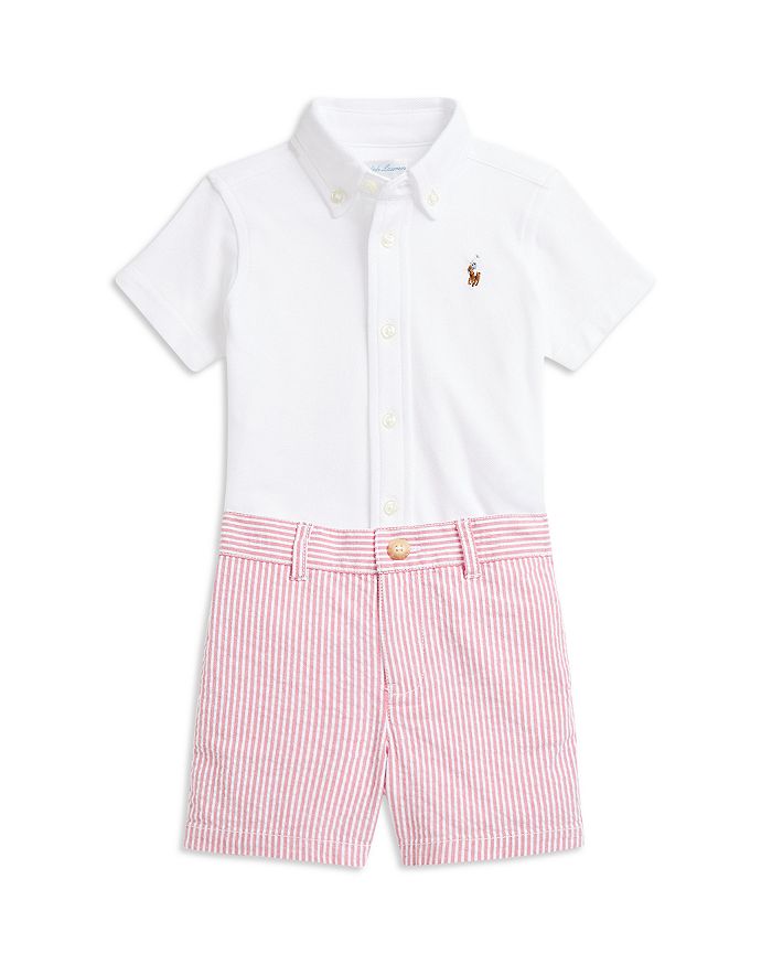 

Комплект из рубашки Polo Boys Oxford Mesh и шорт из жатого хлопка — для малышей Ralph Lauren, белый
