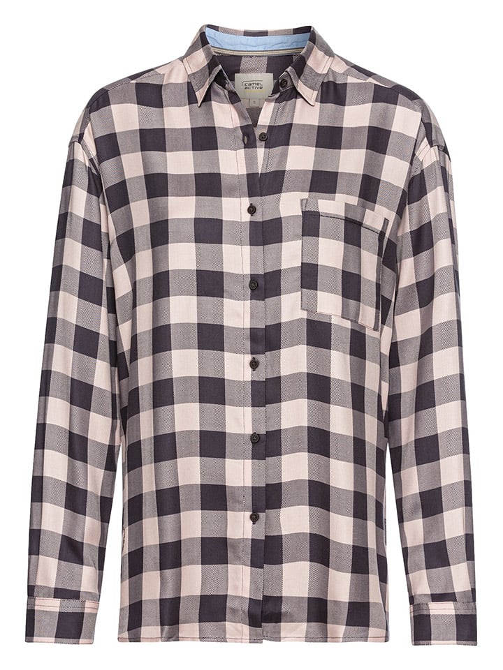 

Camel Active Рубашка бежево-черного цвета