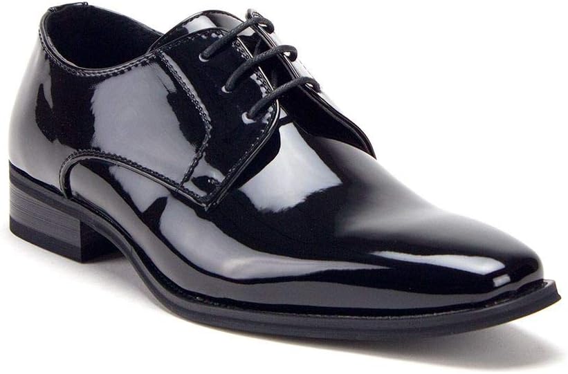 

Мужские классические черные лакированные туфли-оксфорды 86214 Jazamé, черный