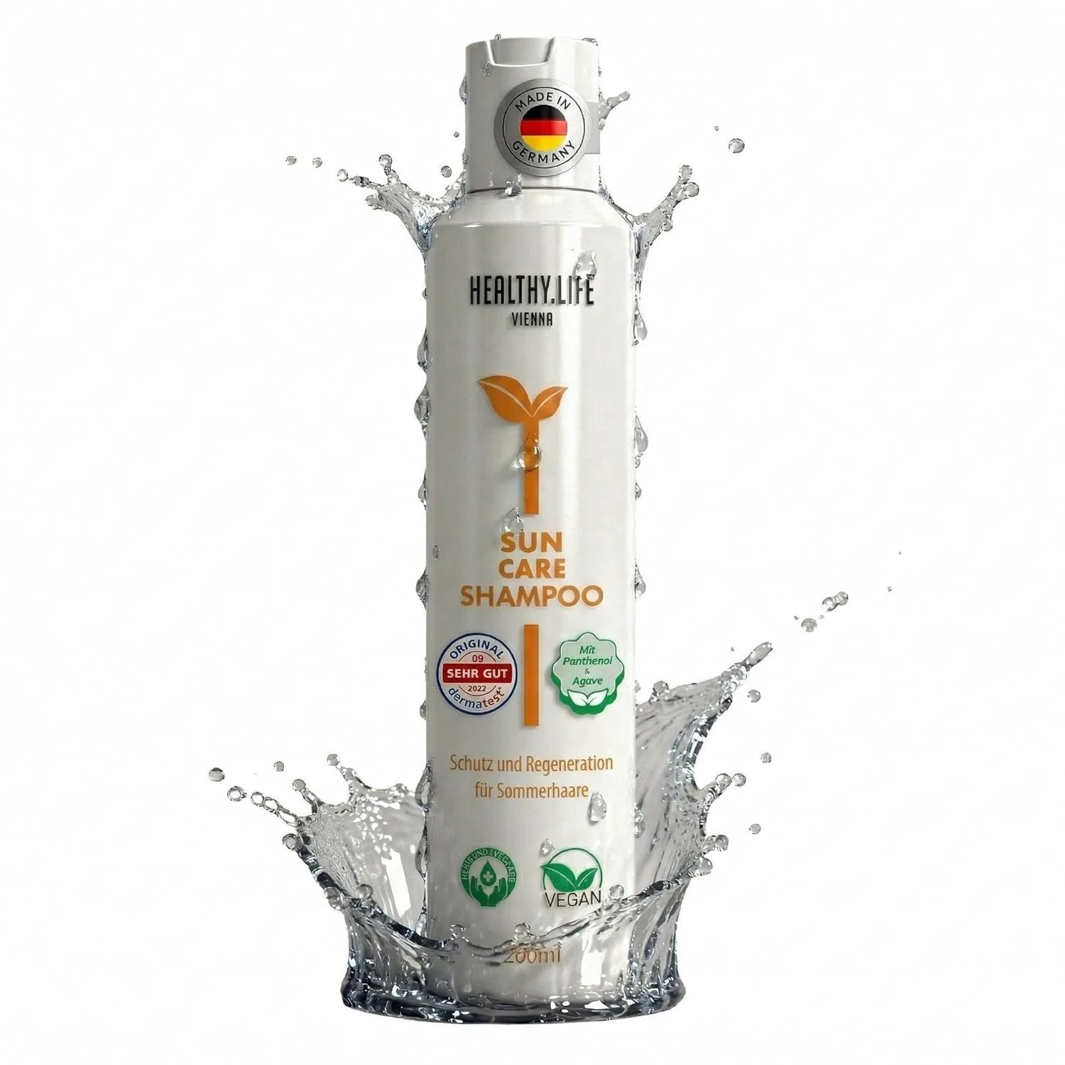 Веганский шампунь HLV Sun Care с пантенолом и агавой, 200 мл Healthy.Life Vienna