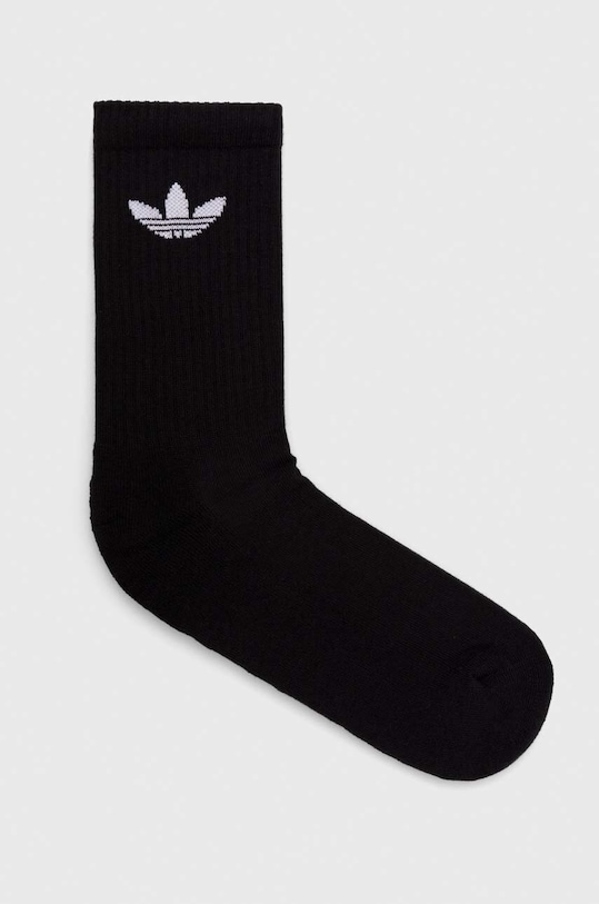 Носки Adidas Originals Trefoil Cushion Crew Socks 6 Pairs, черный — фото 2