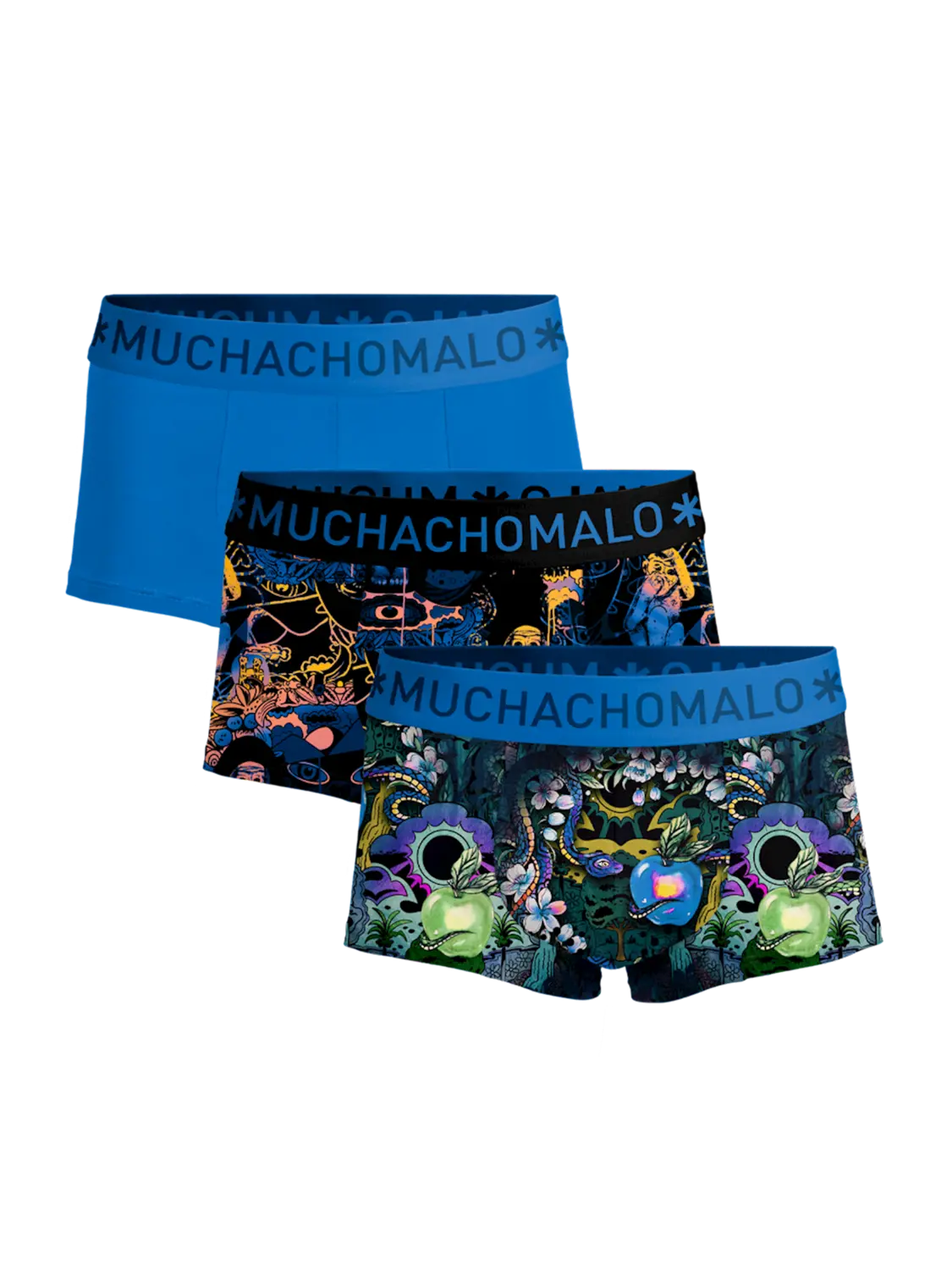 

Боксеры 3 шт трусы Muchachomalo, мультиколор