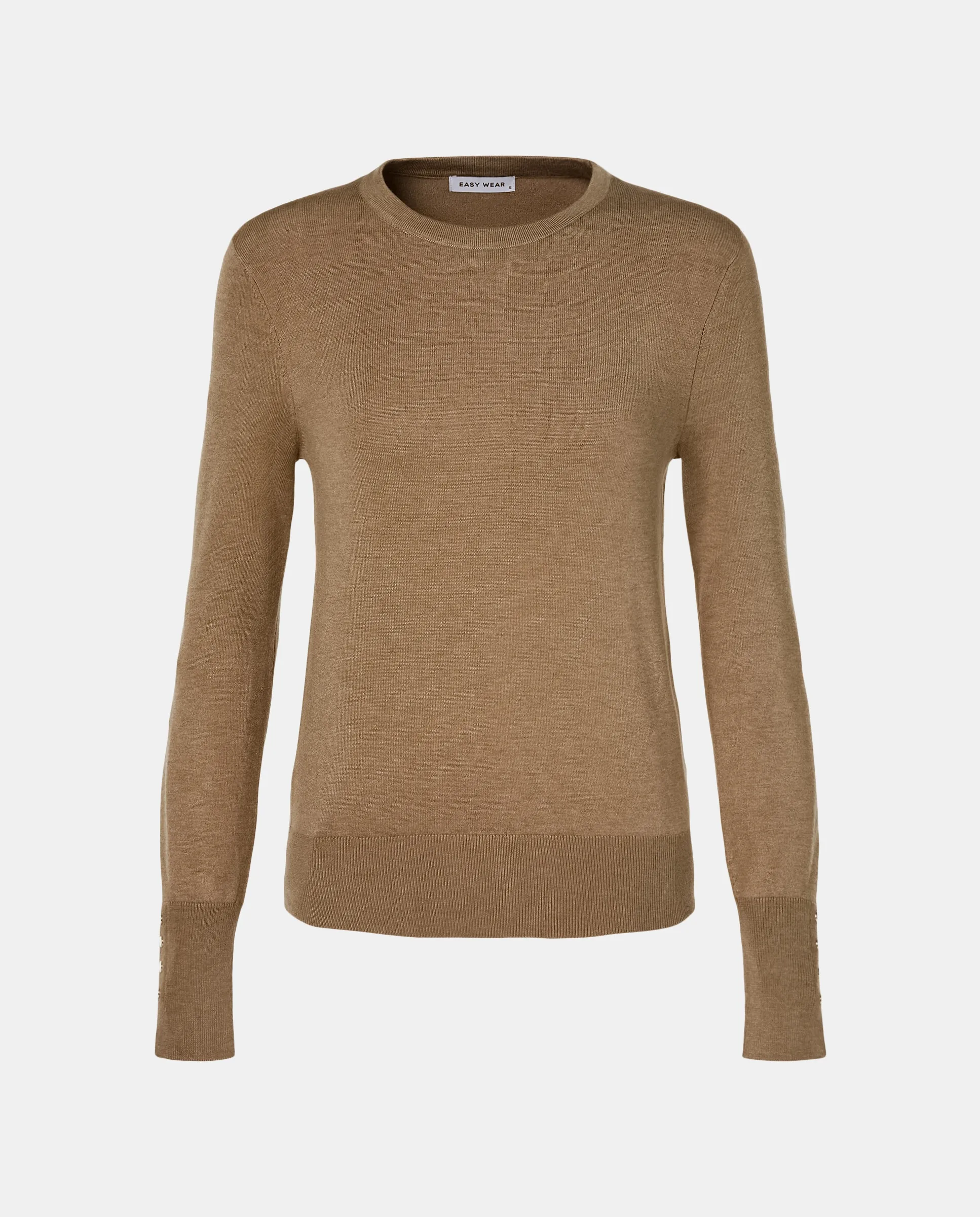 

Женская куртка с воротником из трикотажа Easy Wear, коричнево-серый, Коричневый, Женская куртка с воротником из трикотажа Easy Wear, коричнево-серый