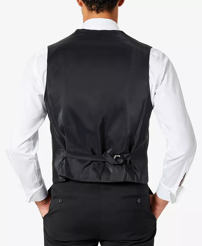Мужской современный жилет-смокинг Modern-Fit Flex Stretch с эластичной тканью Tommy Hilfiger, черный — фото 2