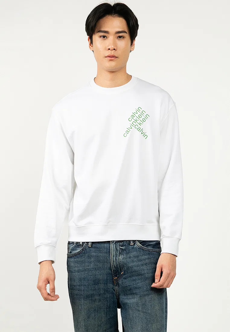 Толстовка, Bauhaus Stack, Terry, 350 Calvin Klein, ярко-белый
