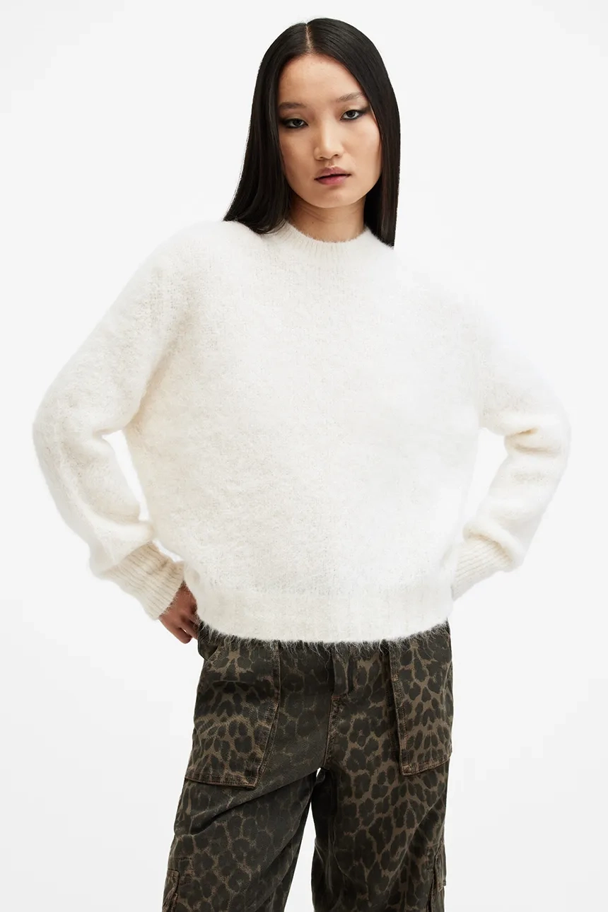 

Шерстяной свитер VORTEX JUMPER AllSaints, белый