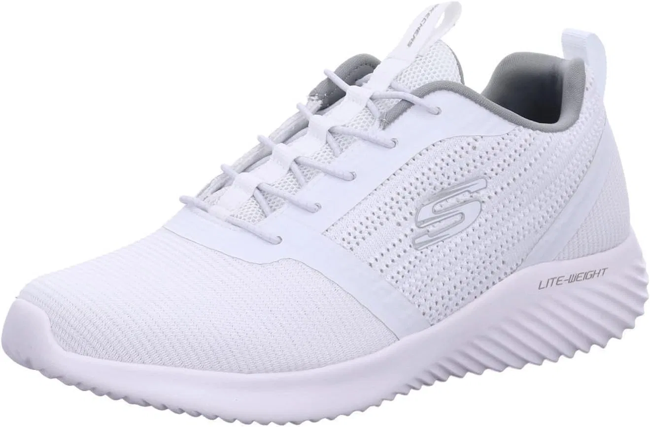 Мужские кроссовки Skechers Bounder Rivato, White Mesh Pu Trim