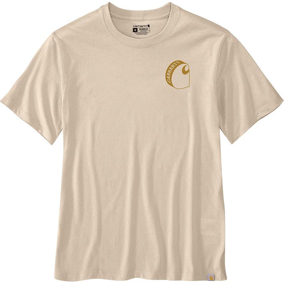 

Футболка мужская Oat Milk/Oat Milk Carhartt, Oat Milk/Oat Milk