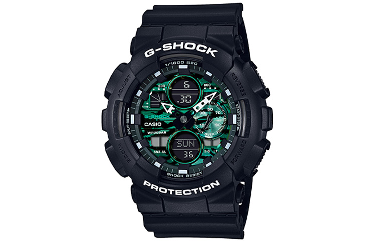 

CASIO Часы Men Liquid Crystal/Analog Dual Display Series Black Watch GA-140MG-1A
