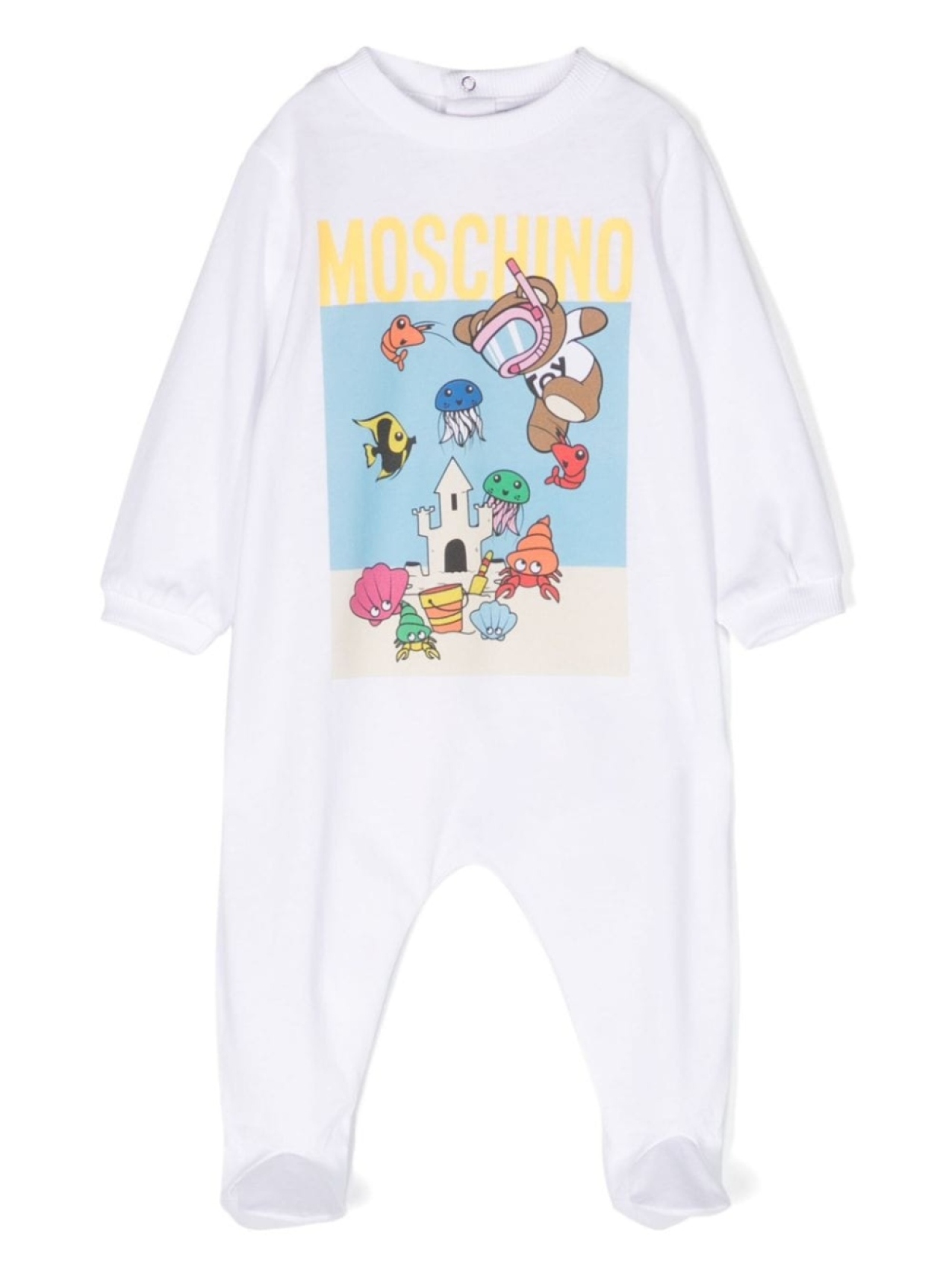 

Moschino Kids пижама с графичным принтом, белый