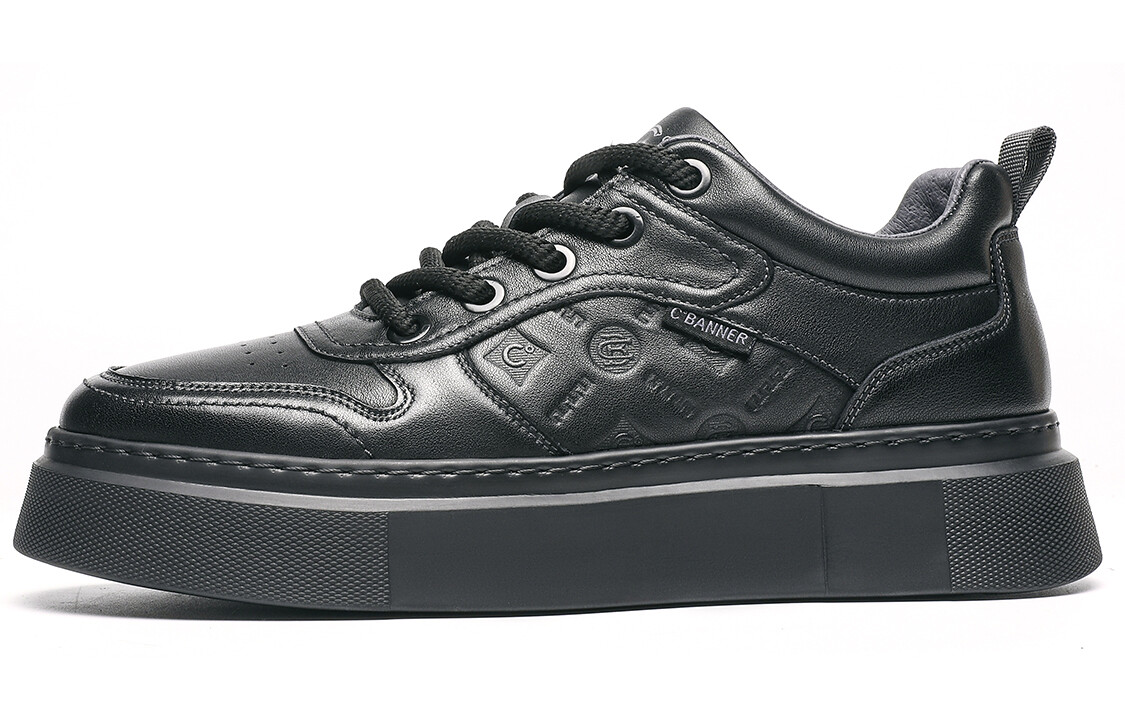 

Кроссовки C°BANNER Skateboarding Shoes Men Low-top Black, черный