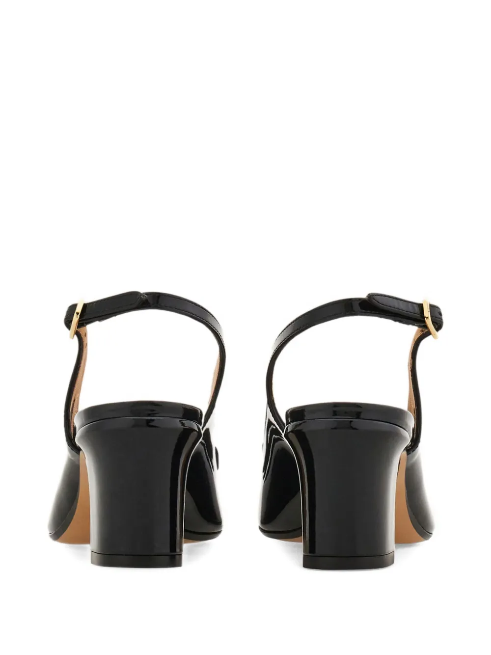 Туфли Vara 50 с ремешком на пятке и бантом Ferragamo, черный — фото 3