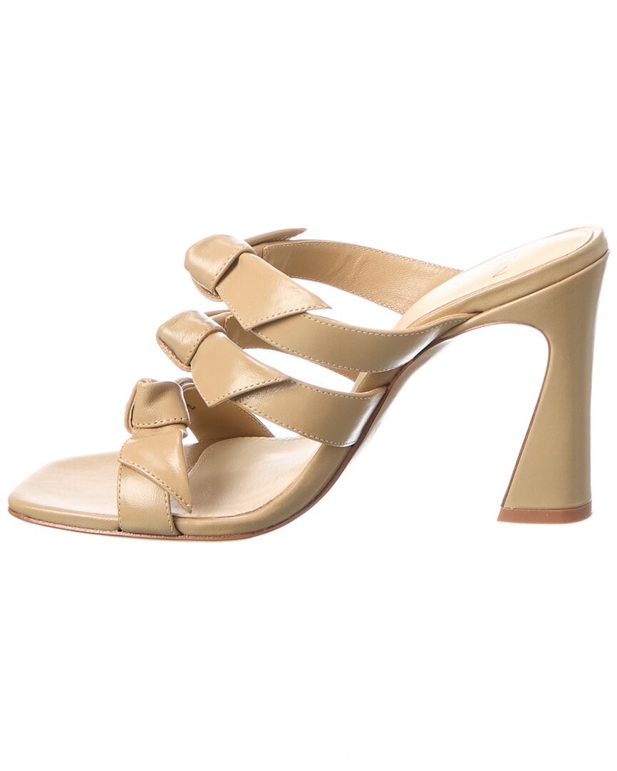 Alexandre Birman Lolita Square 90 Кожаные сандалии, коричневый — фото 2