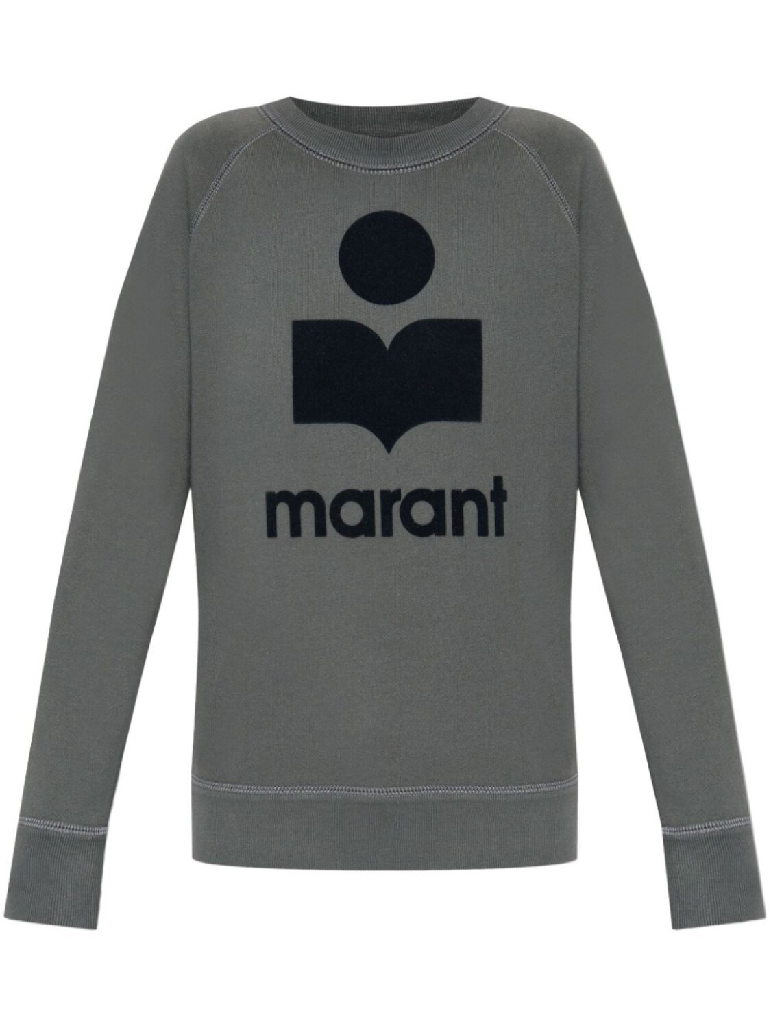 

Толстовка MARANT ÉTOILE с флокированным логотипом, серый