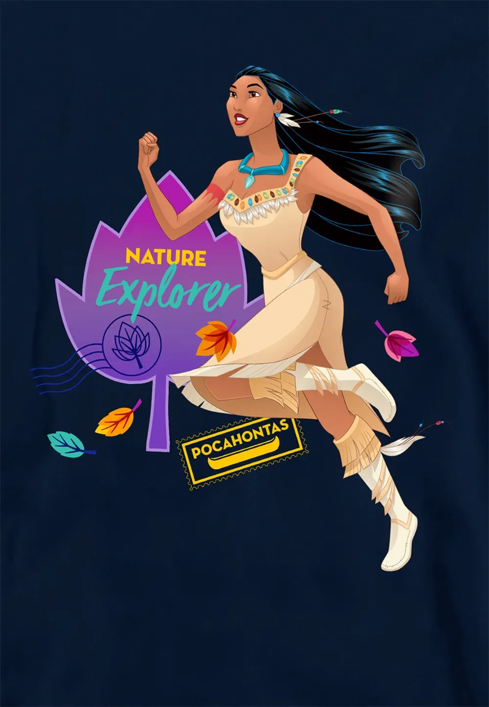 Детская худи-толстовка Pocahontas Disney, темно-синий, темно-синий — фото 2