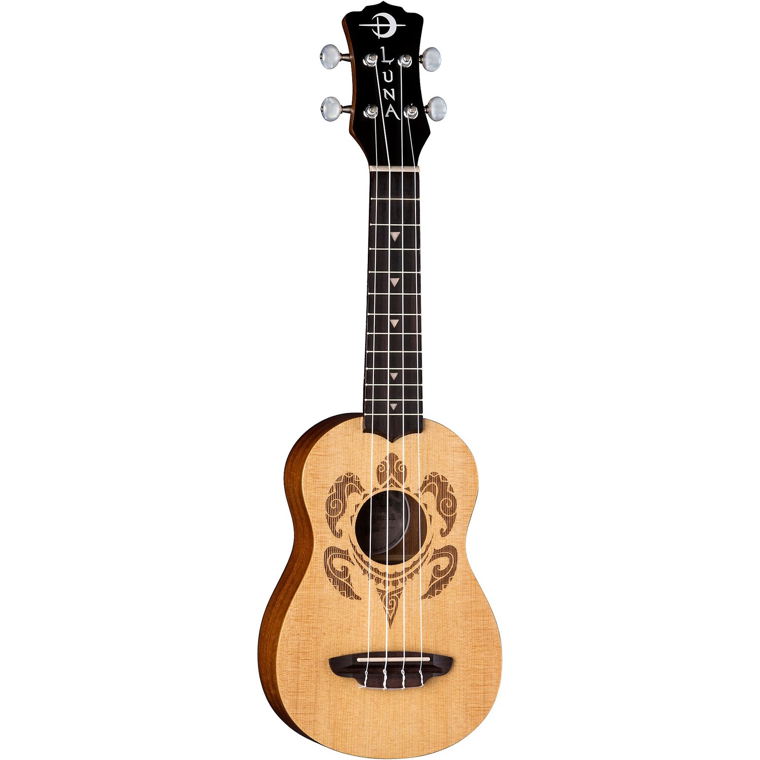 

Гитары Luna Honu Turtle Spruce Сопрано Гавайская гитара Satin Natural Luna Guitars