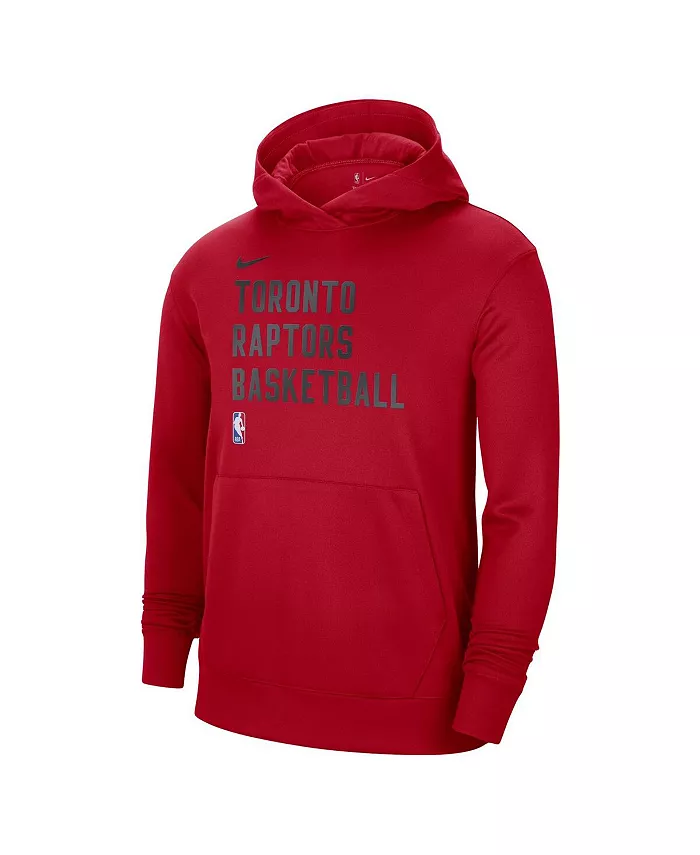 Мужская и женская красная толстовка с капюшоном Toronto Raptors 2023/24 Performance Spotlight для тренировок на площадке Nike — фото 2