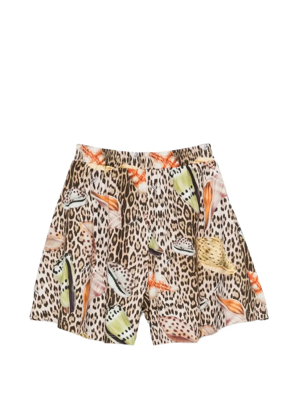 Шорты с леопардовым узором Roberto Cavalli Junior, бежевый — фото 2