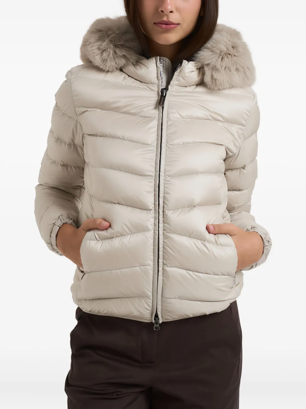 

Куртка с капюшоном и отделкой из искусственного меха Colmar, нейтральный