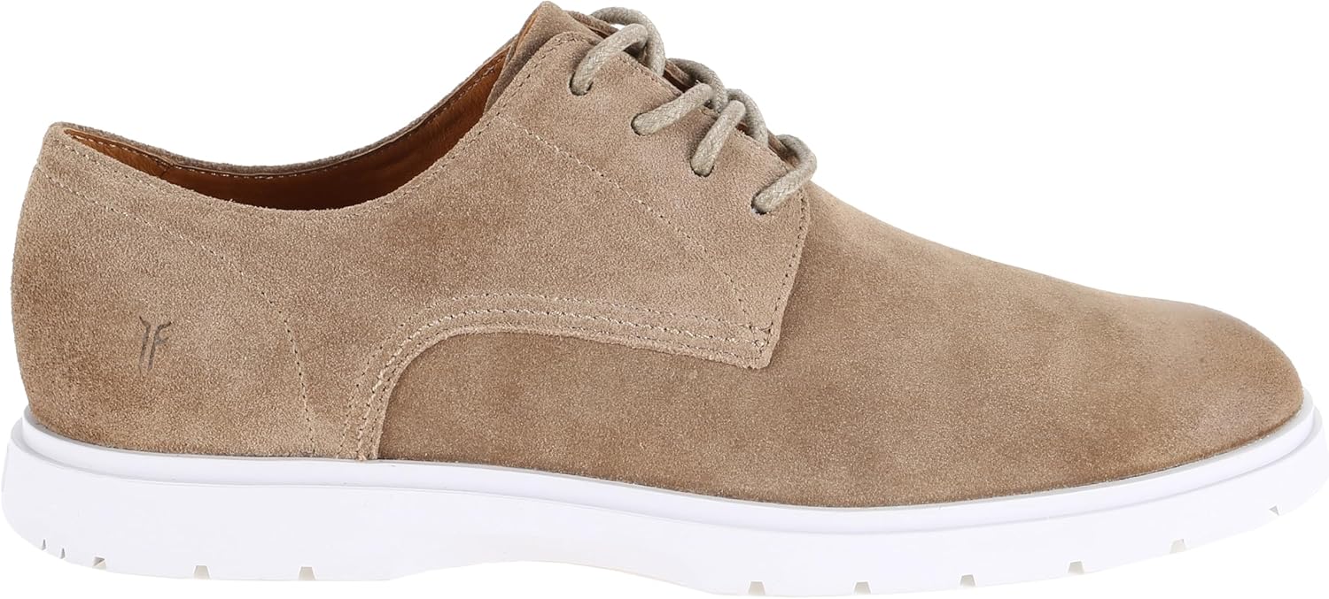 

Мужские кожаные туфли Frye Connor Oxford - классические стильные оксфорды, туфли для официальной и повседневной носки, прочные и удобные, Mushroom - Silky Suede Leather