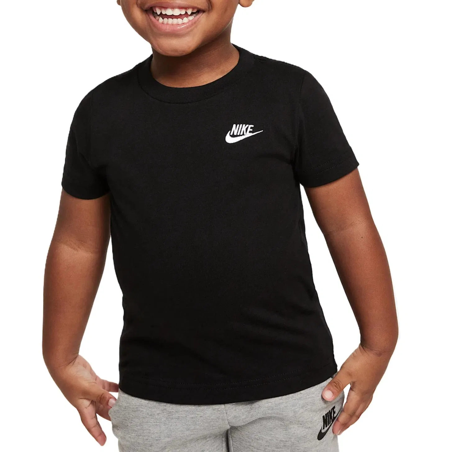 Футболка Nike Sportswear T-Shirt черная для малышей