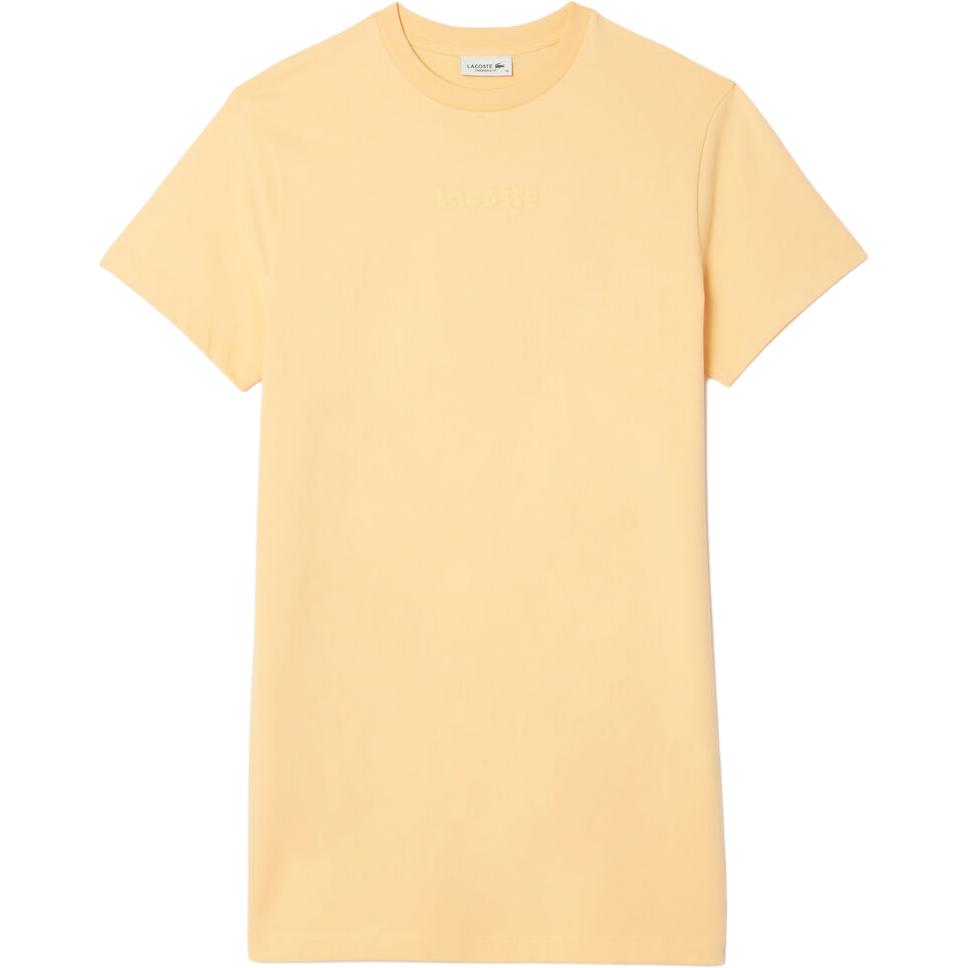 Платье LACOSTE Желтое с короткими рукавами