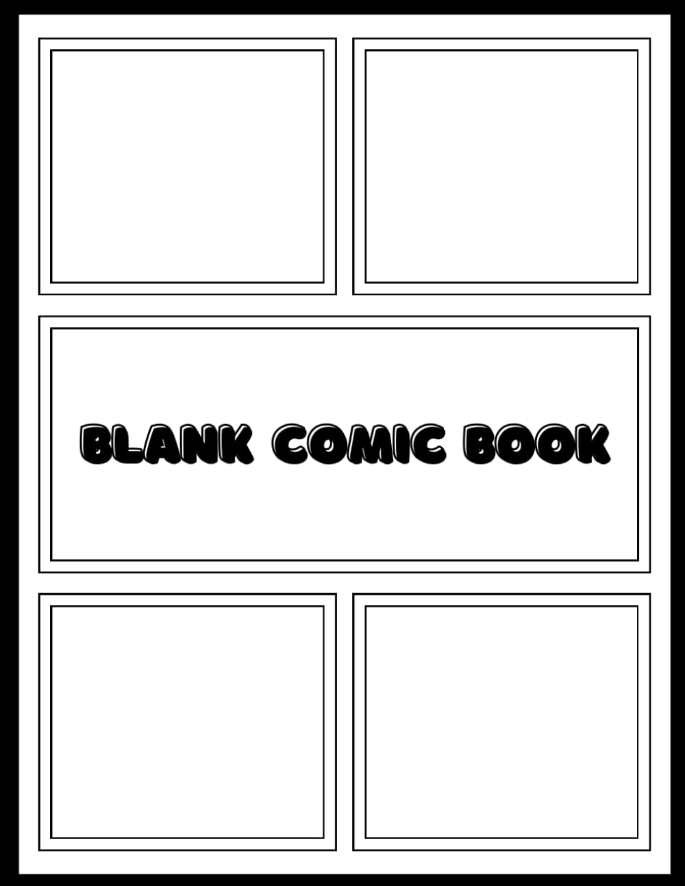 

Blank Comic Book, Creative notebook with different Blank Comic templates & Multi-shapes:: Create Your Storylines: For Kids and Adults (Independently published)