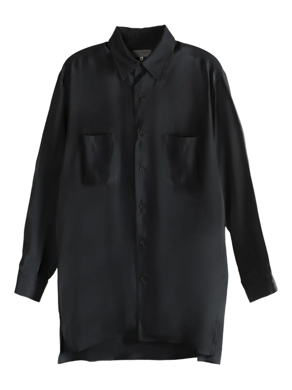 

Хлопковая рубашка Yohji Yamamoto, черный