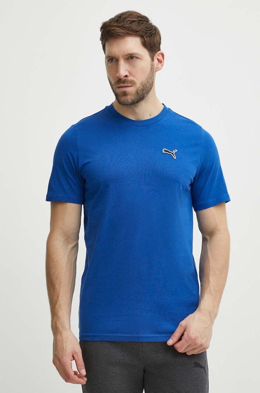 

Хлопковая футболка Puma BETTER ESSENTIALS, темно-синий