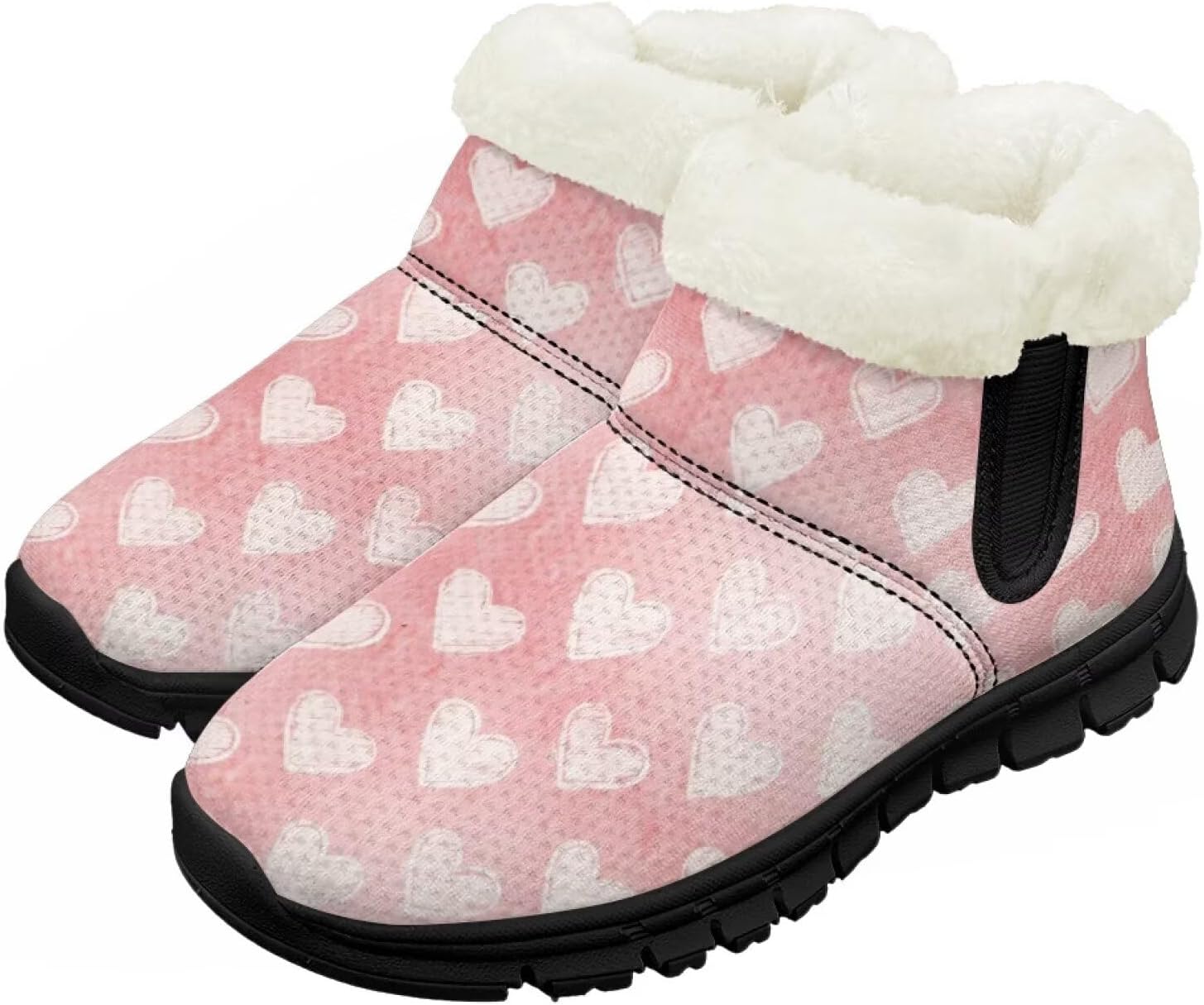 

Зимние обувь для мальчиков и девочек Chririnla, теплые слипоны-сапожки, удобная обувь для дома и улицы, легкие детские тапочки с мехом, розовый