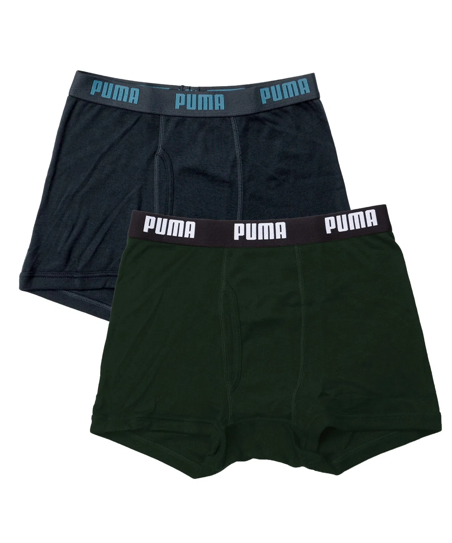 Детские боксеры PUMA, с застежкой спереди, комплект из 2 штук, с логотипом бренда, удобное нижнее белье.