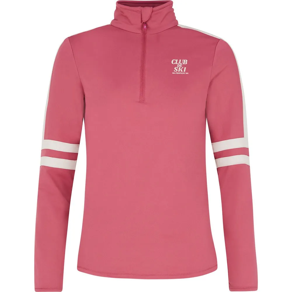 

Флис Protest Prue half zip, розовый